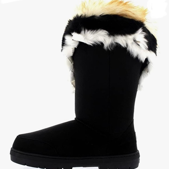 Holly Womens Tall Tassel Winter Cold Weather Water Resistant Boots - Picture 3 of 10